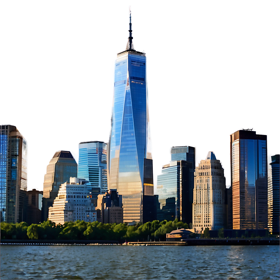 One World Trade Center Panoramic View Png Ets44 PNG image