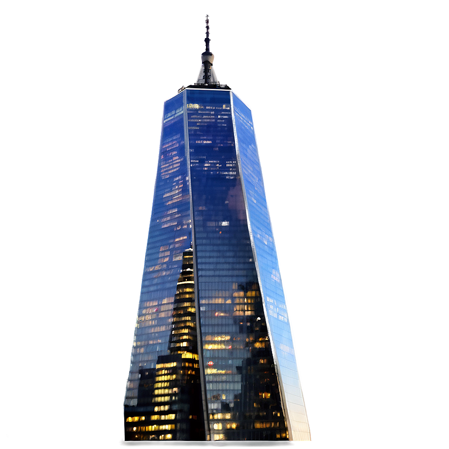 One World Trade Center Sparkling Night Png 88 PNG image