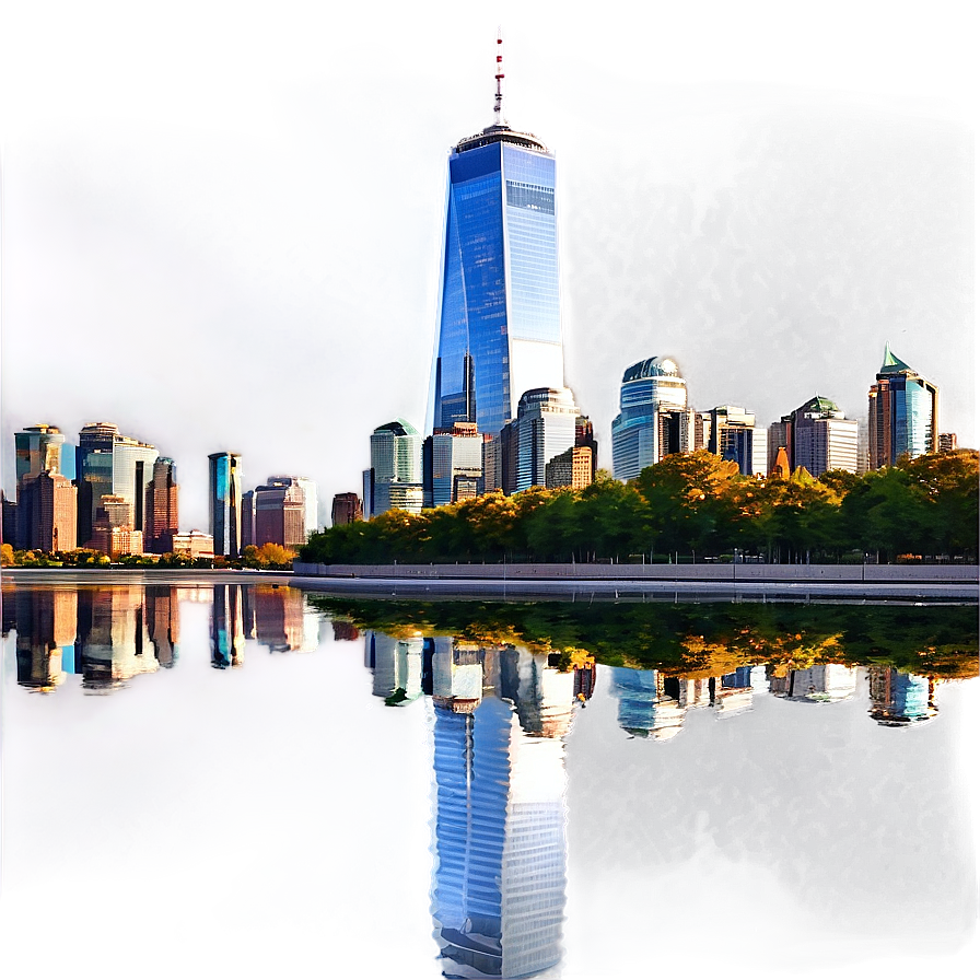 One World Trade Center Stunning Reflection Png Aff94 PNG image