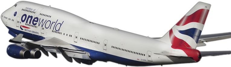 Oneworld British Airways Boeing747 PNG image