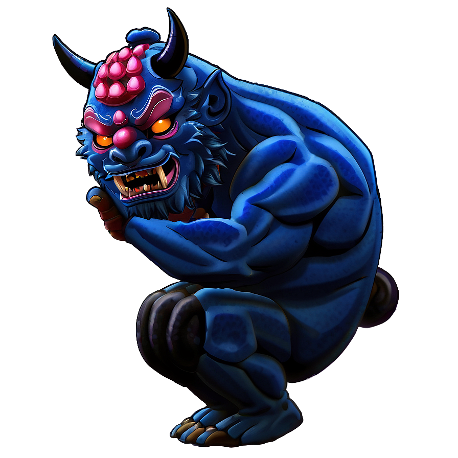 Oni Drinking Sake Png 2 PNG image