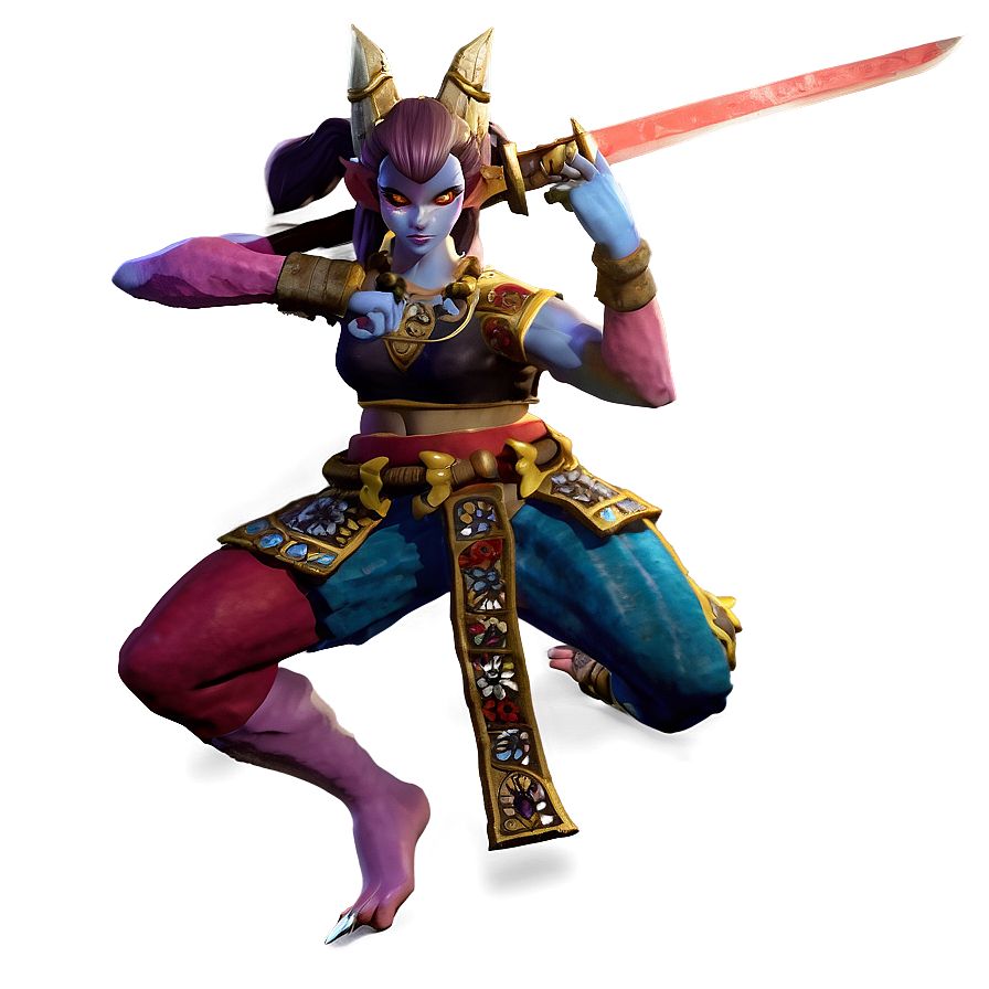 Oni Female Fighter Png Xrm29 PNG image