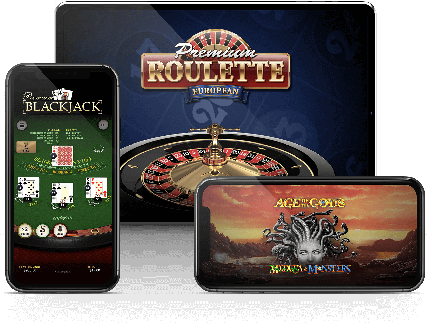 Online Casino Games Showcase PNG image