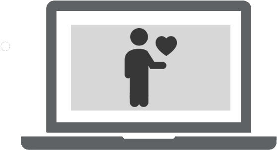 Online Love Icon PNG image