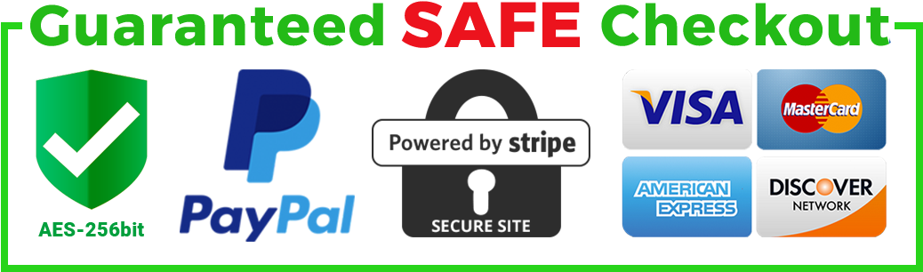 Online Payment Methods Safe Checkout Banner PNG image