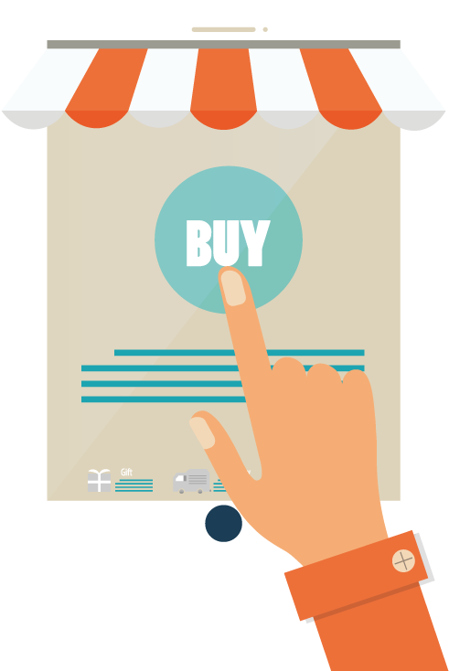 Online Purchase Click Illustration PNG image