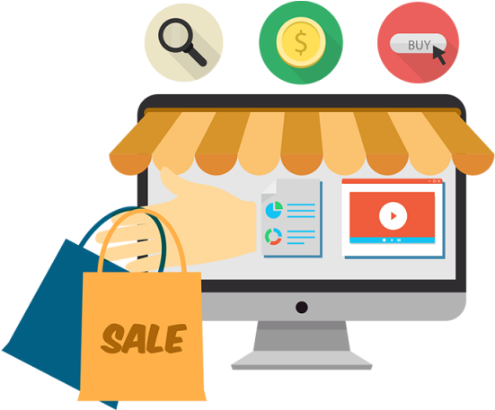 Online Shopping Concept Illustration PNG image