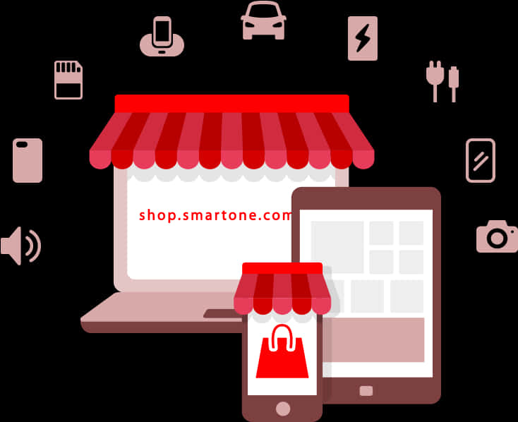 Online Shopping Concept Illustration PNG image