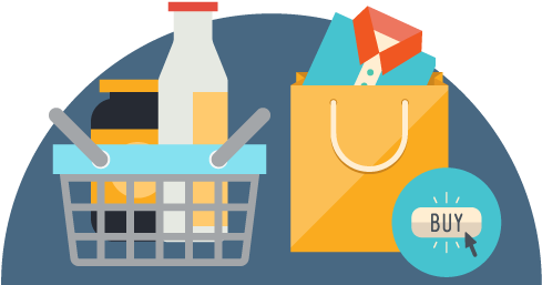 Online Shopping Concept Illustration PNG image