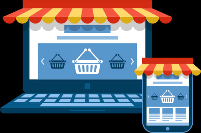 Online Shopping Cross Platform Illustration PNG image