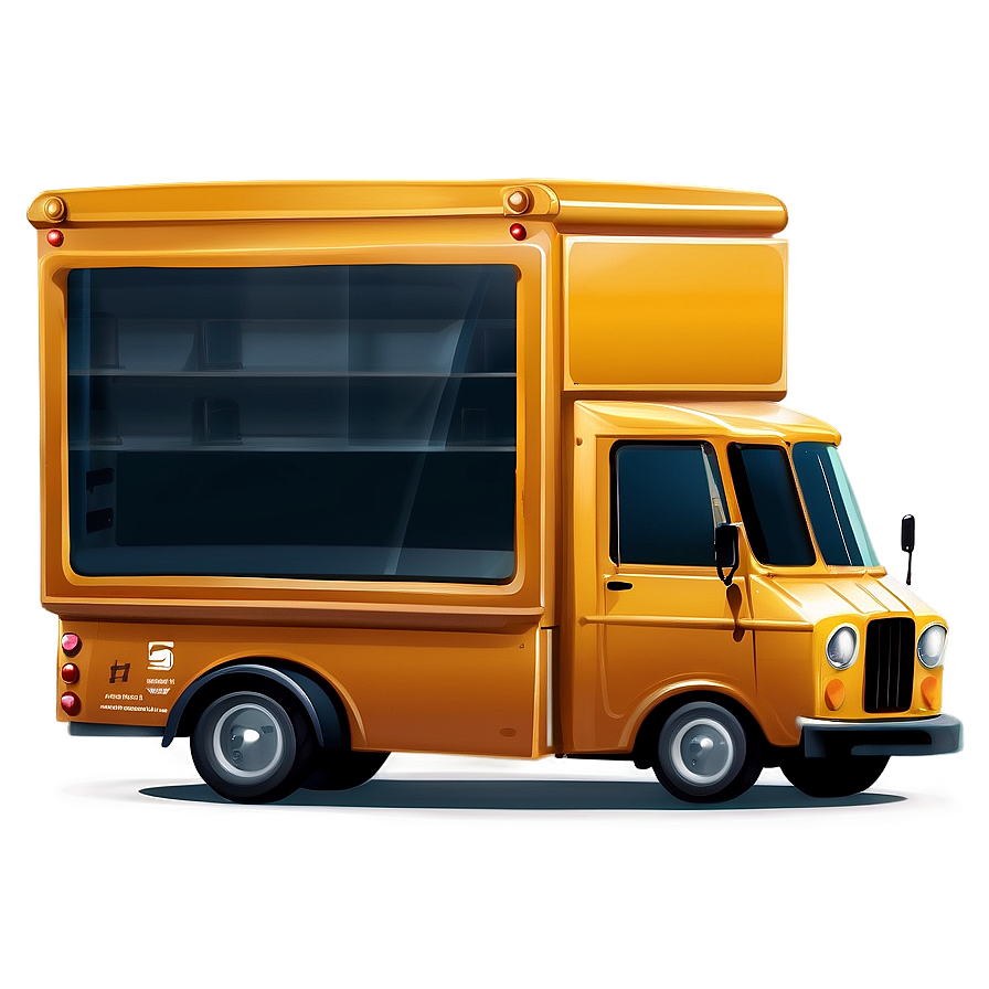 Online Shopping Delivery Truck Png 06212024 PNG image