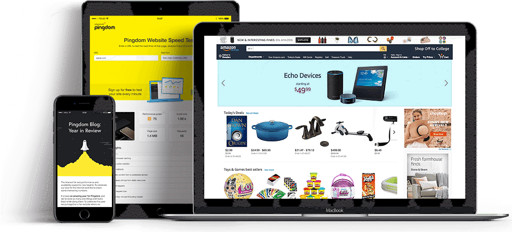 Online Shopping Experience Multiple Devices PNG image