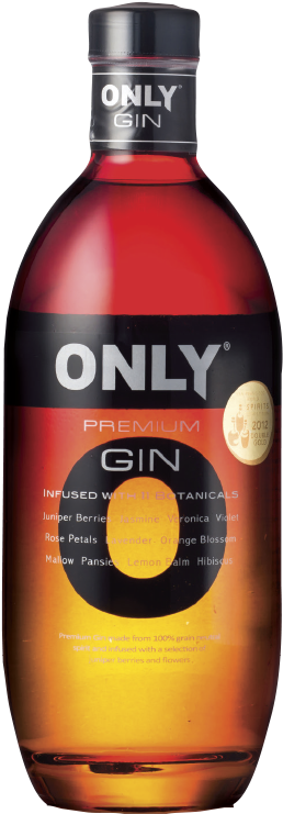 Only Premium Gin Bottle PNG image