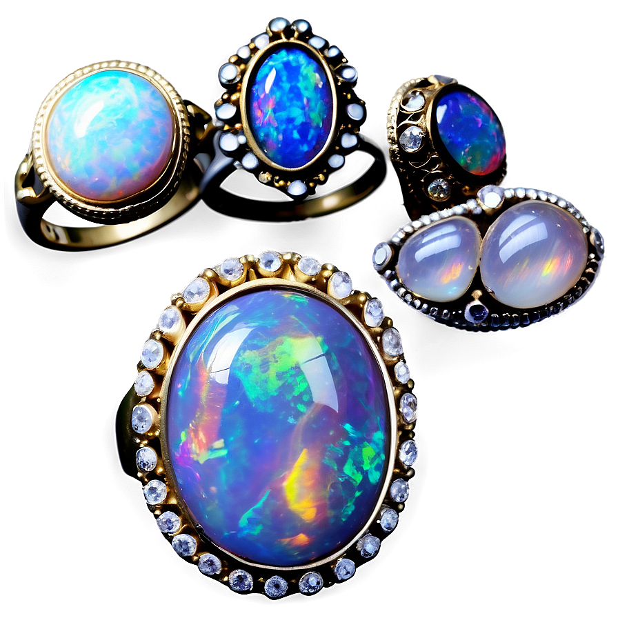 Opal Dream Rings Png 06122024 PNG image