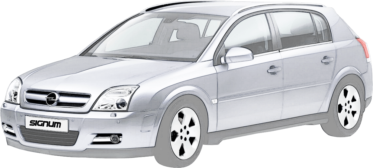 Opel Signum Silver Model PNG image