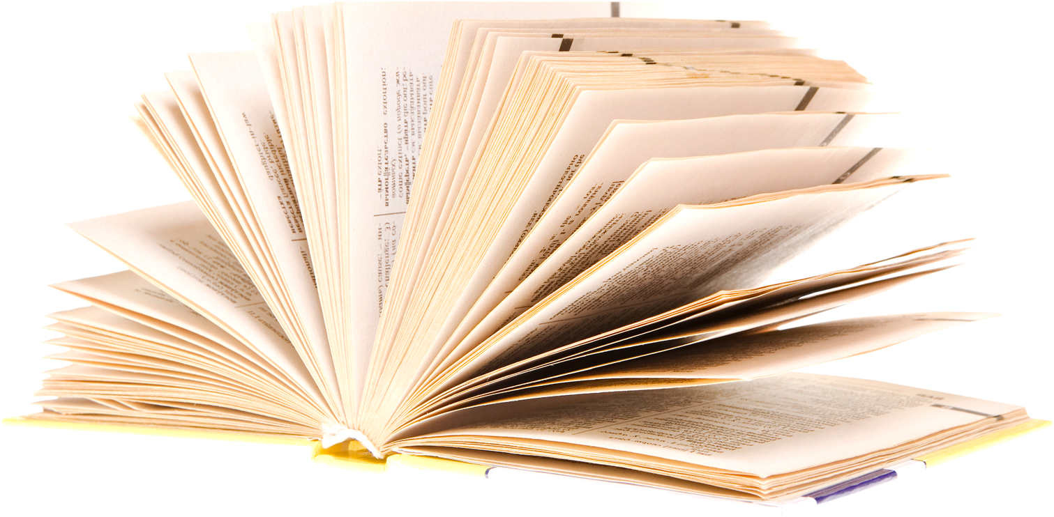 Open Bible Fanned Pages PNG image
