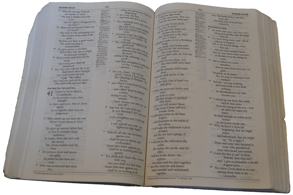 Open Bible Isaiah Chapter41 PNG image