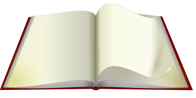 Open Blank Book PNG image