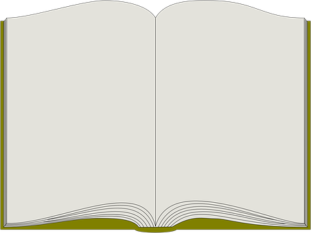 Open Blank Book PNG image