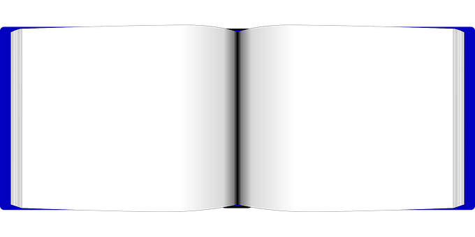 Open Blank Book Mockup PNG image