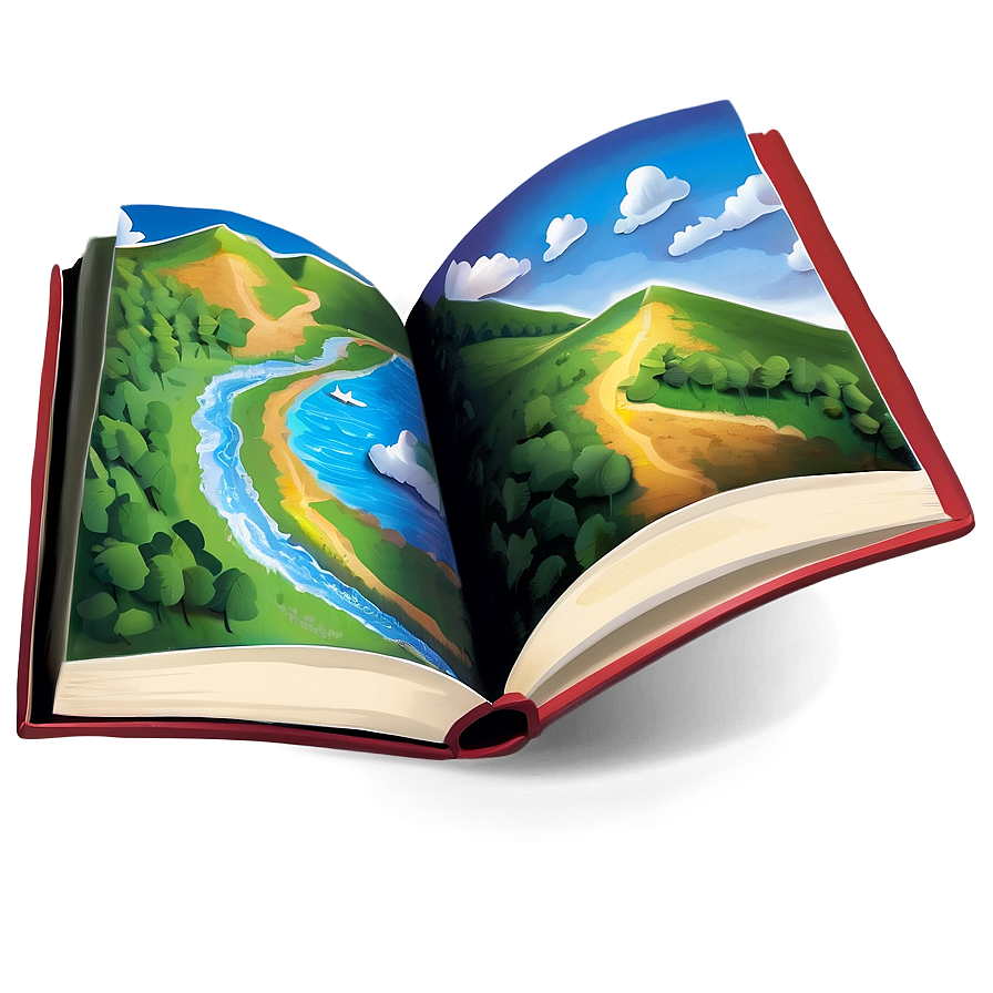 Open Book And Map Png Yiv35 PNG image