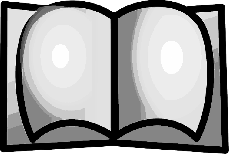 Open Book Clipart Vector PNG image