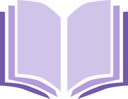 Open Book Icon Purple PNG image