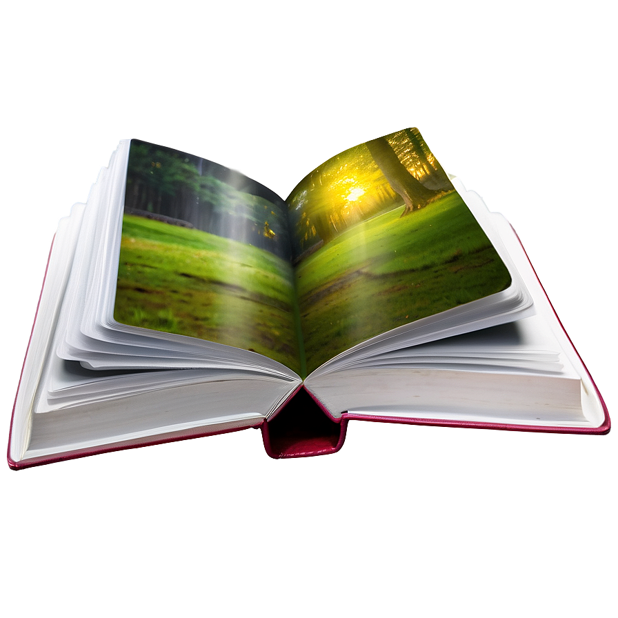 Open Book In Nature Png 05232024 PNG image