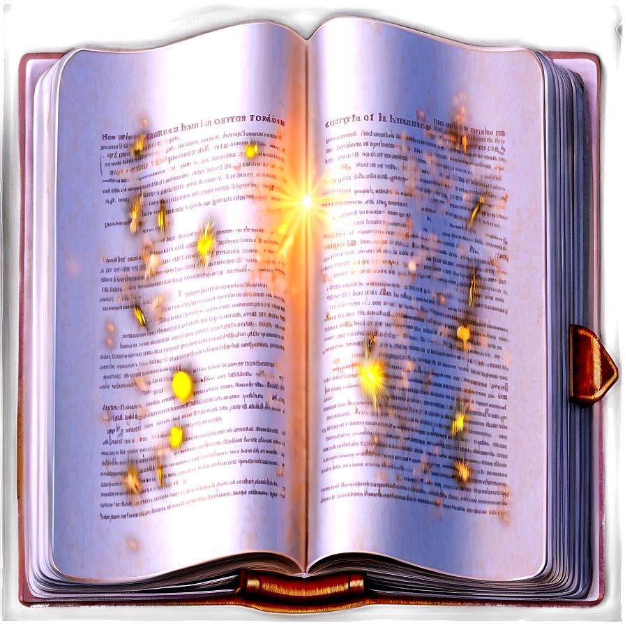 Open Book With Light Png 21 PNG image