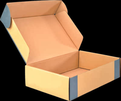 Open Cardboard Box PNG image