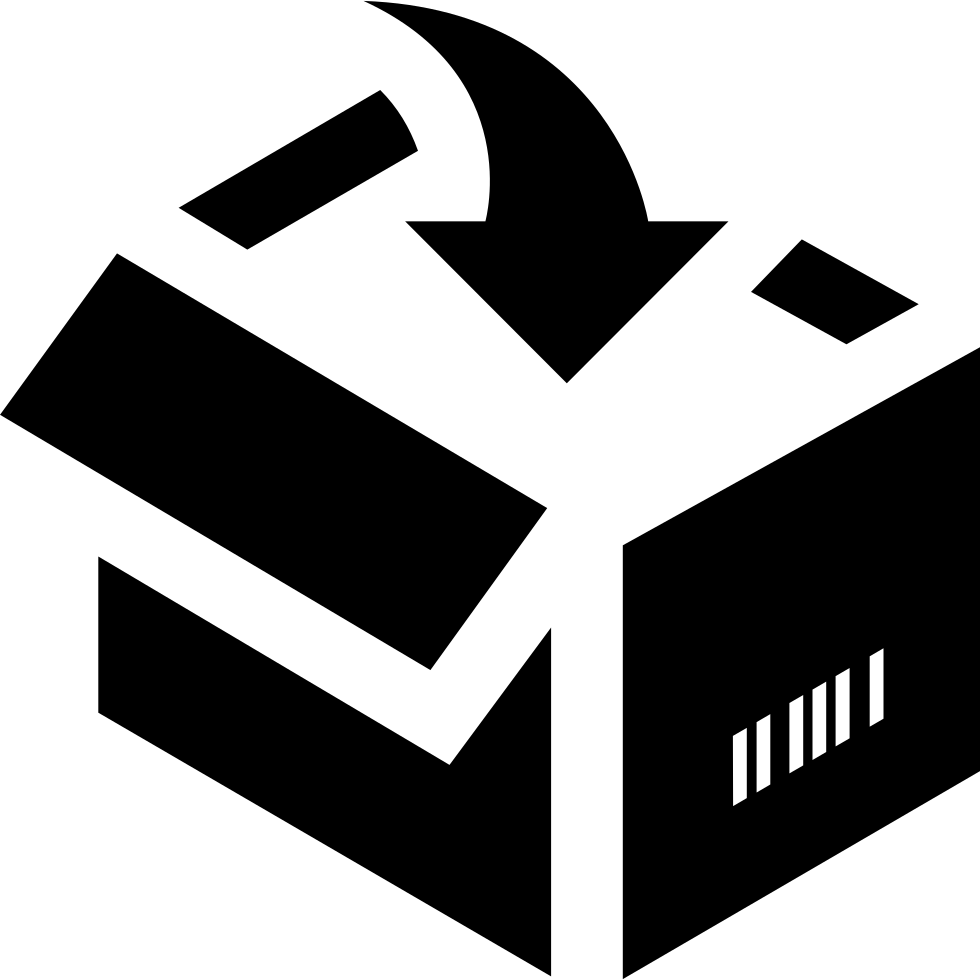 Open Cardboard Box Icon PNG image