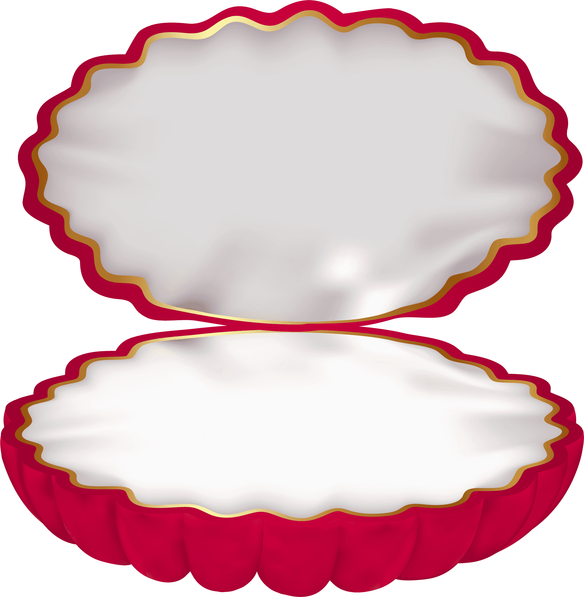 Open Clam Shell Illustration PNG image