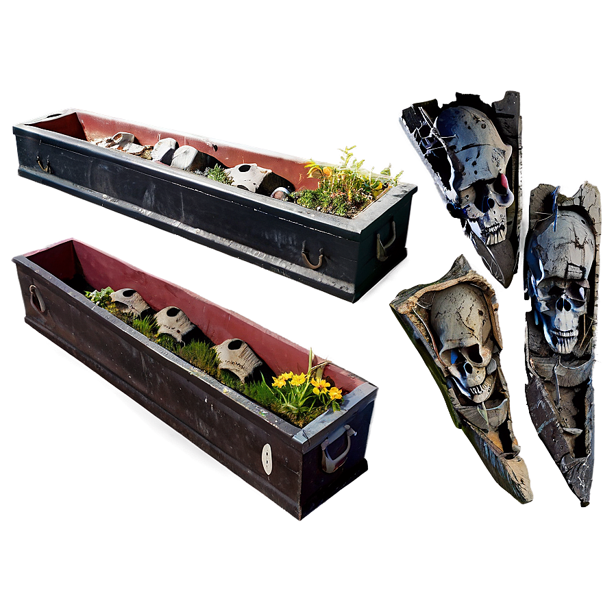 Open Coffin Graveyard Png Lcs32 PNG image