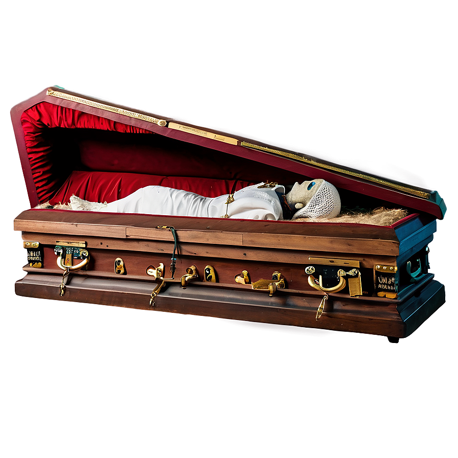 Open Coffin With Mummy Png Jqm4 PNG image