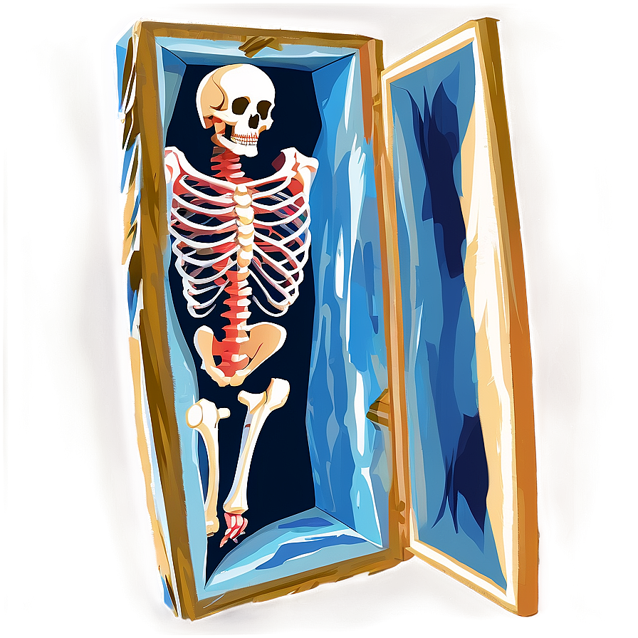 Open Coffin With Skeleton Png 9 PNG image