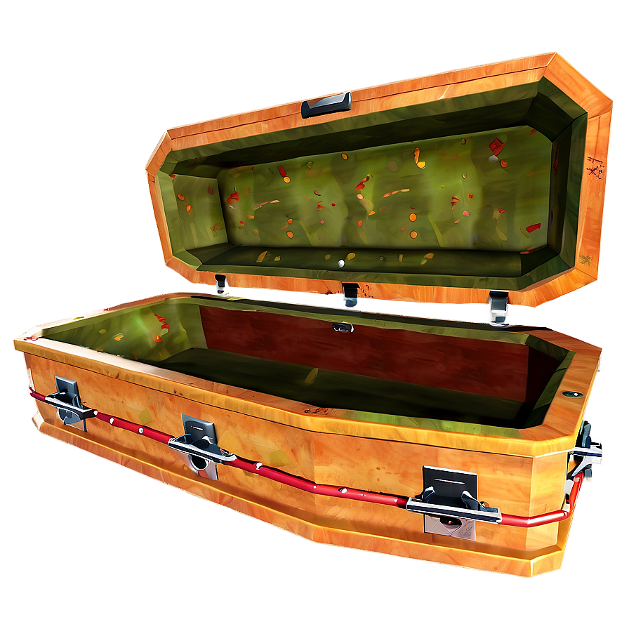 Open Coffin With Zombie Png 06282024 PNG image