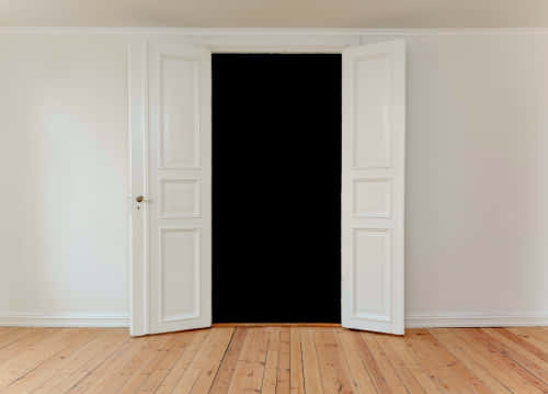 Open Door Dark Room PNG image