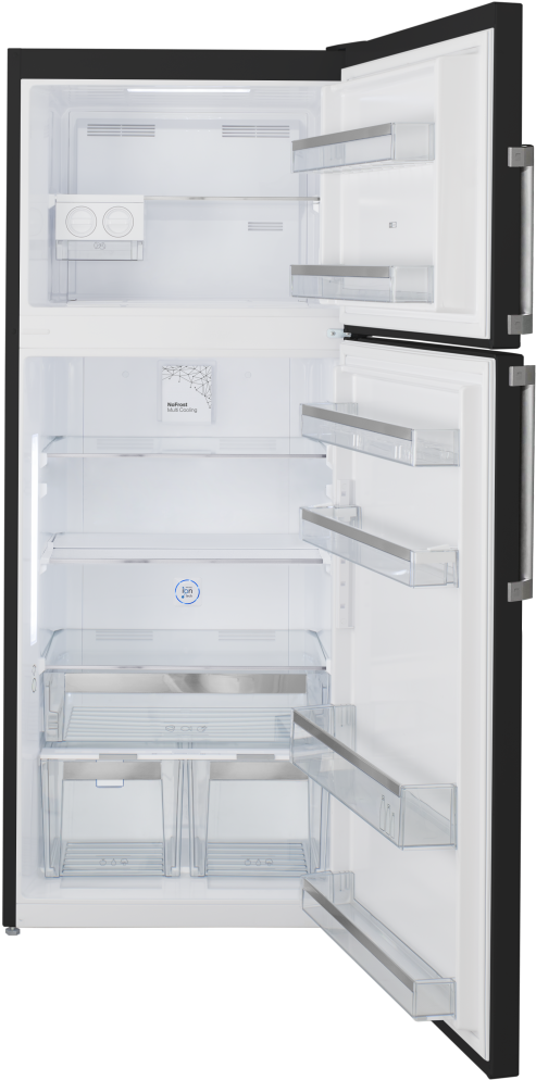 Open Door Empty Refrigerator PNG image