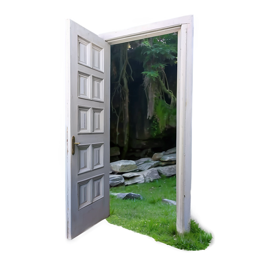 Open Door In Nature Setting Png 14 PNG image