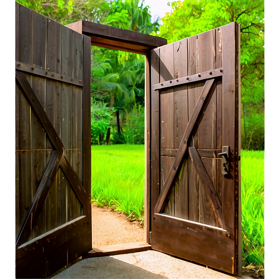 Open Door In Nature Setting Png 46 PNG image