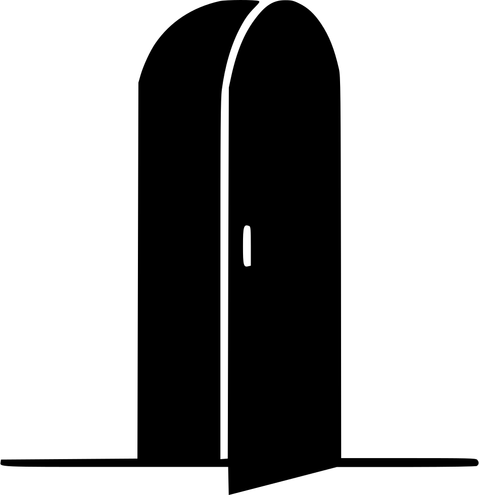 Open Door Silhouette PNG image