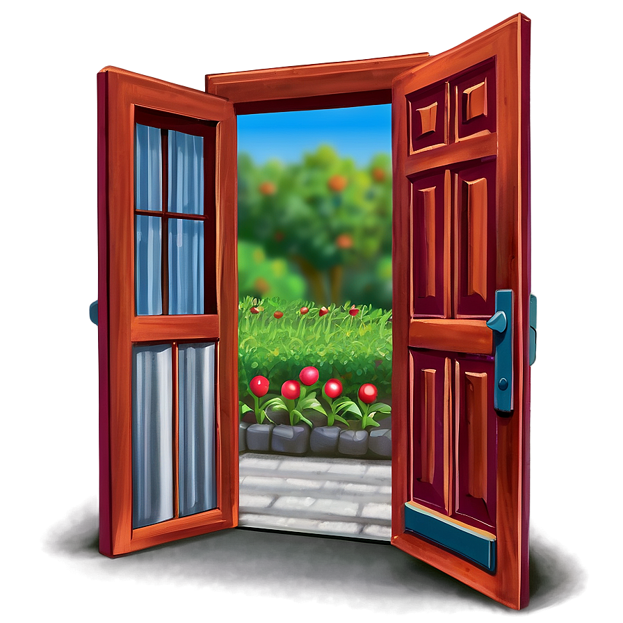 Open Door To Garden Png 05242024 PNG image