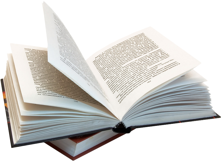 Open Hardcover Book PNG image