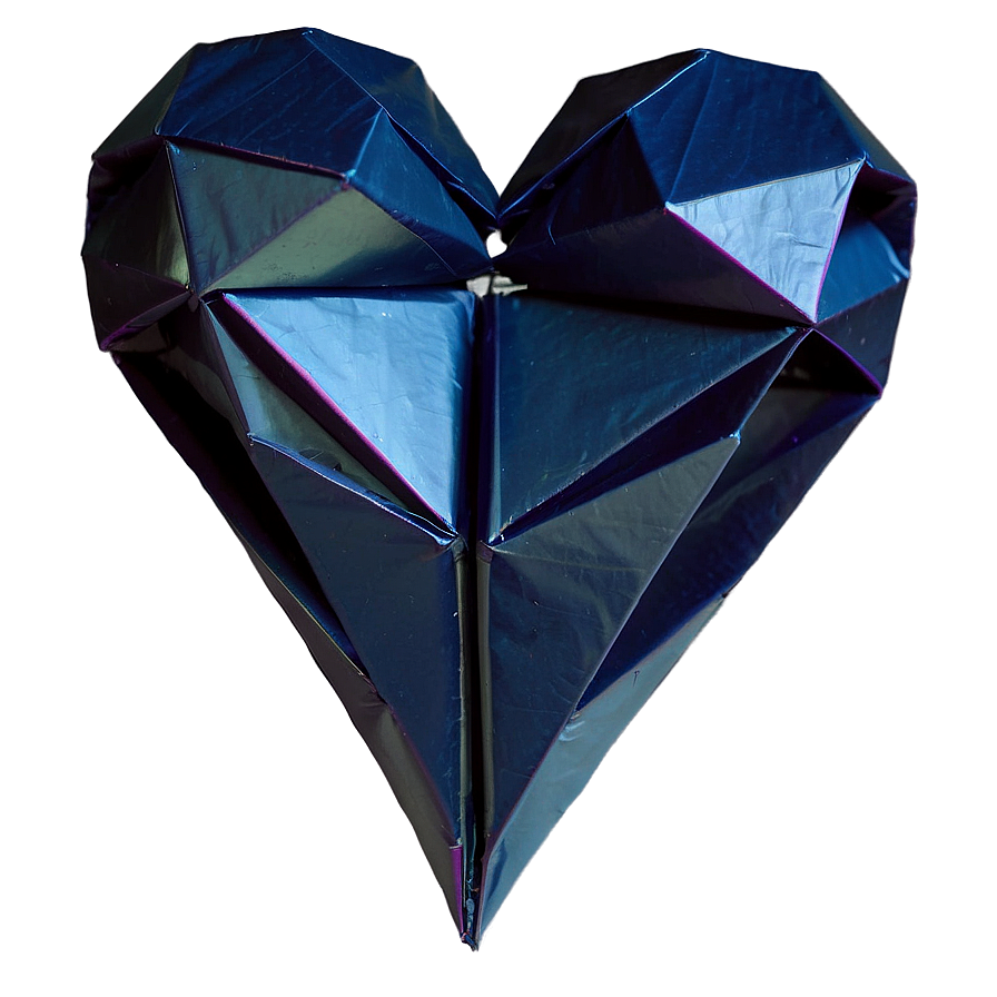 Open Heart In Origami Style Png Tvu PNG image