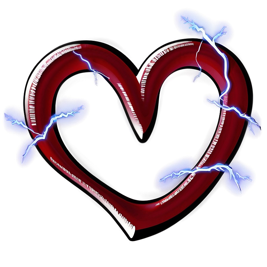 Open Heart With Lightning Png 81 PNG image