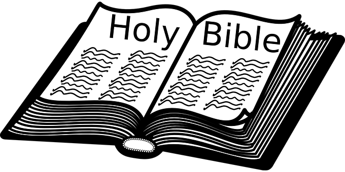 Open Holy Bible Graphic PNG image