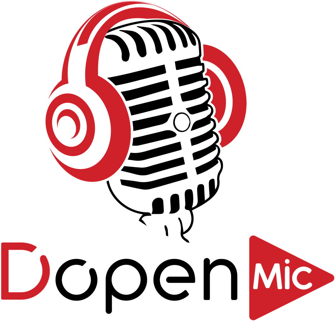 Open Mic Headphones Logo PNG image