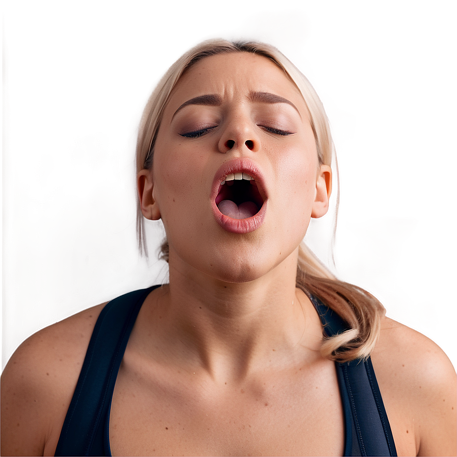 Open Mouth Breathing Heavy Png 06212024 PNG image