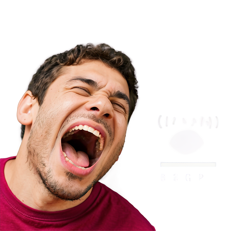 Open Mouth Laughing Hard Png 06212024 PNG image