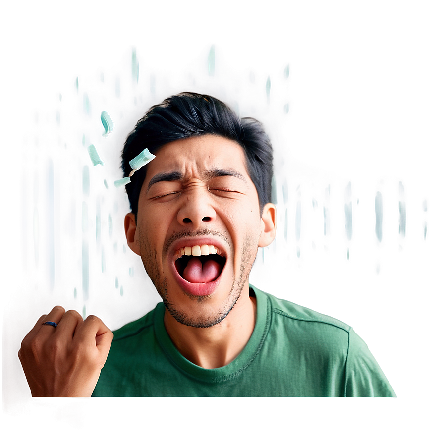 Open Mouth Sneezing Cartoon Png 31 PNG image